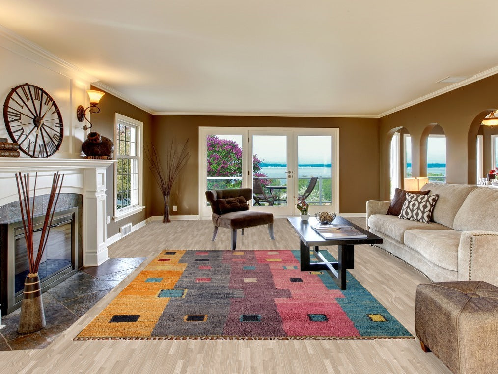 Geometric Moroccan Oriental Area Rug 7x10