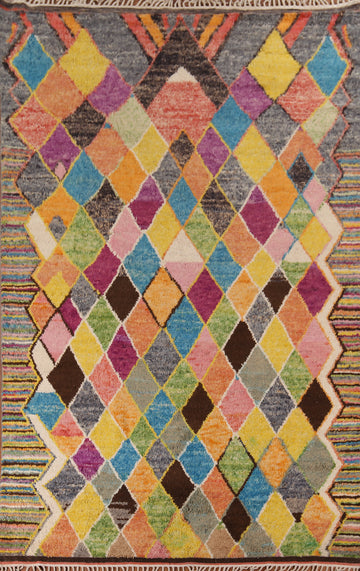 Colorful Trellis Plush Moroccan Oriental Area Rug 8x13