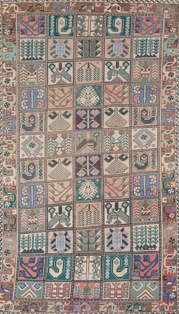 Garden Design Bakhtiari Persian Area Rug 5x10