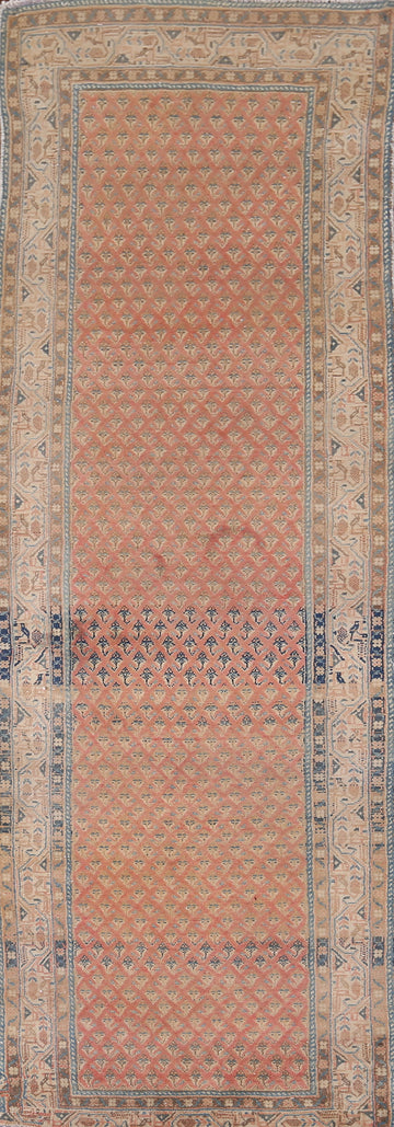 Distressed Wool Botemir Persian Runner Rug 3x10