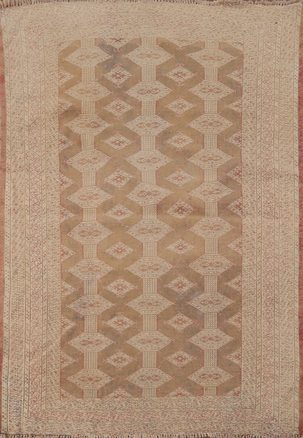 Handmade Wool Bakhtiari Persian Accent Rug 4x5