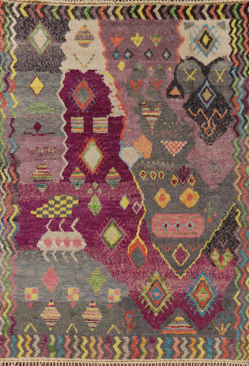 Handmade Plush Moroccan Oriental Area Rug 9x13