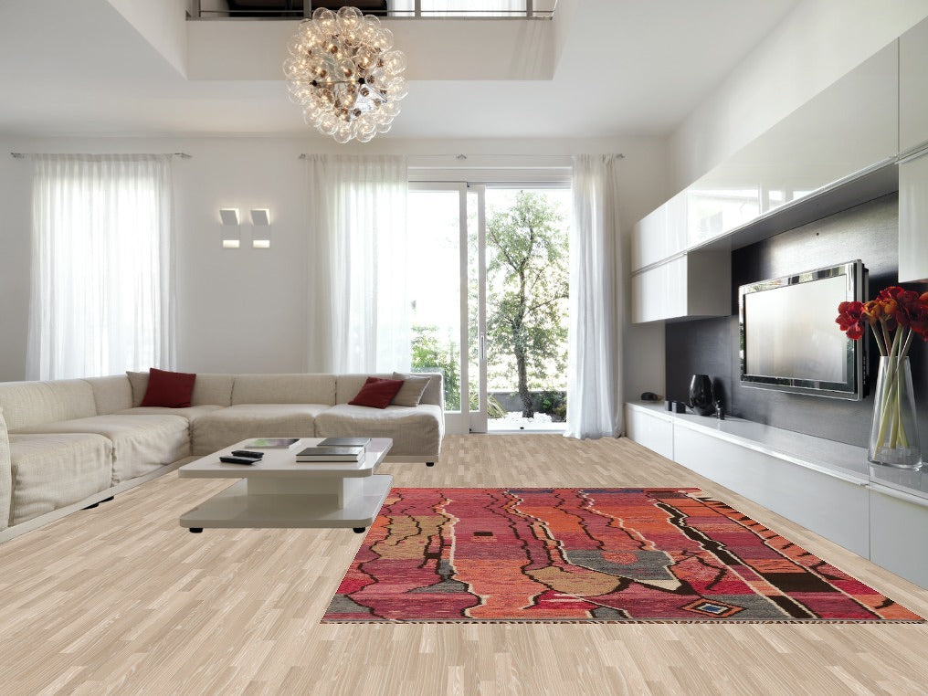 Handmade Wool Moroccan Oriental Area Rug 9x12