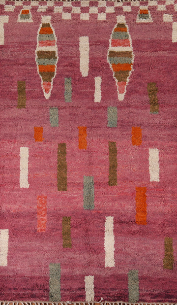 Handmade Plush Moroccan Oriental Area Rug 6x10