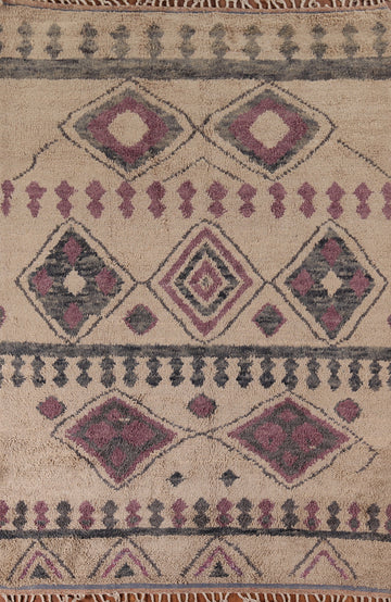 Geometric Plush Moroccan Area Rug 7x10
