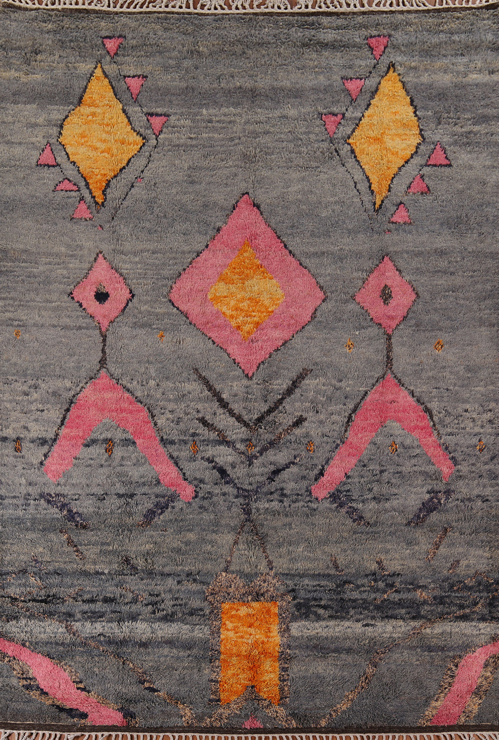 Gray Geometric Moroccan Oriental Area Rug 9x12