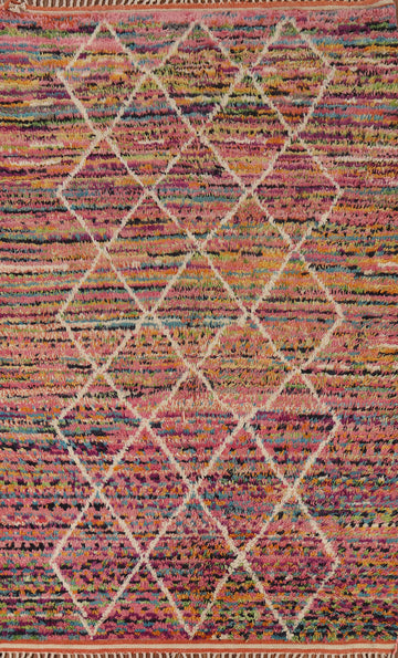 Trellis Plush Moroccan Oriental Area Rug 6x10
