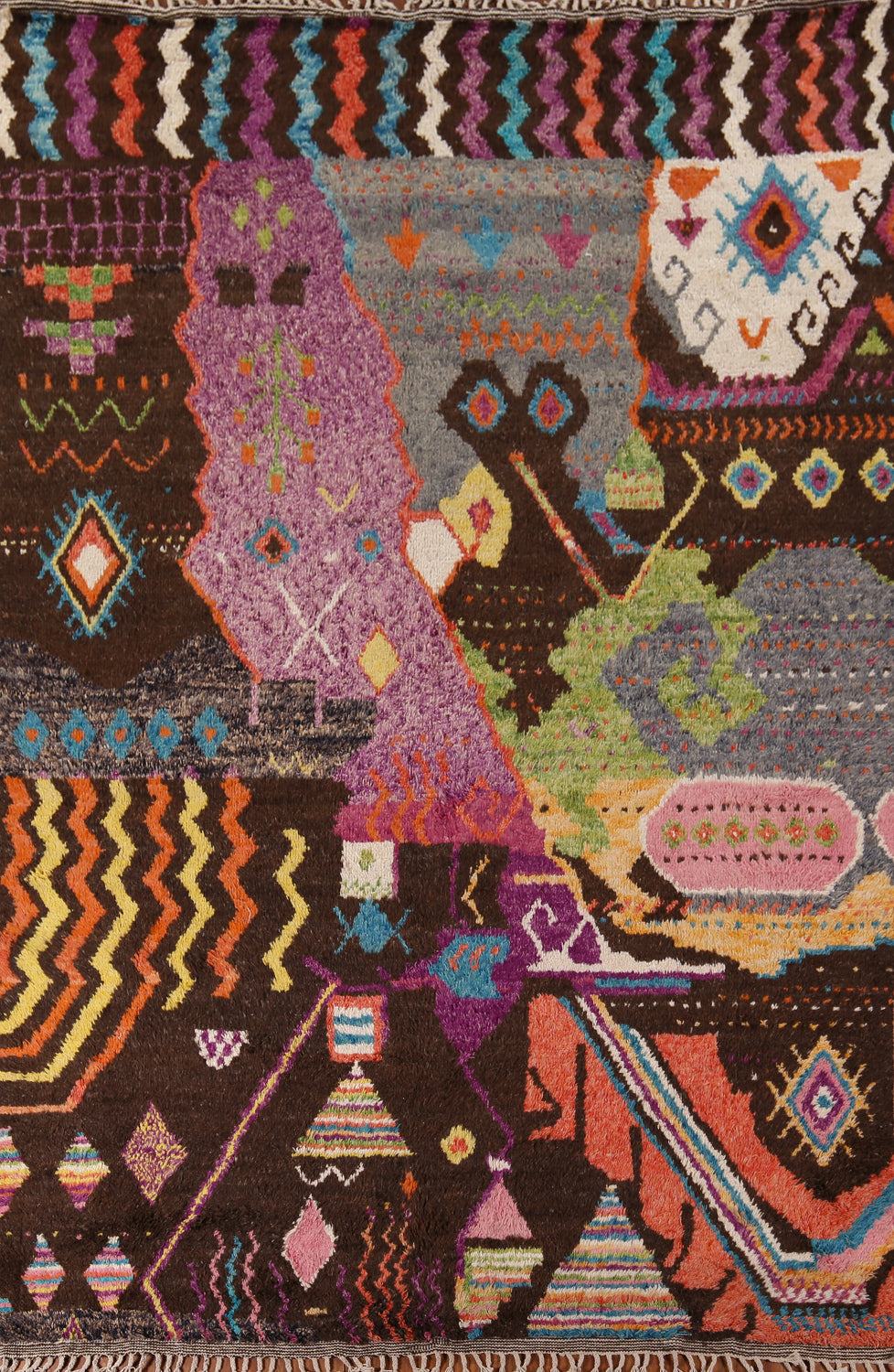 Handmade Plush Moroccan Oriental Area Rug 8x13