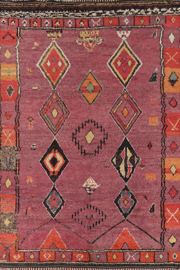 Purple Geometric Moroccan Oriental Area Rug 9x13