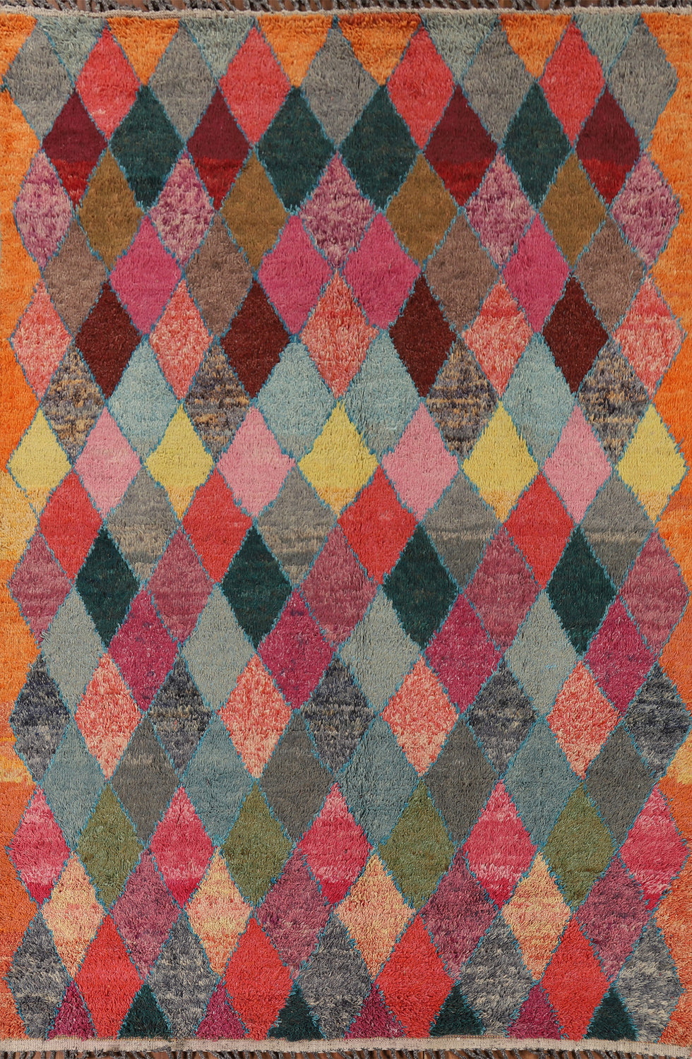 All-Over Trellis Moroccan Oriental Area Rug 8x11