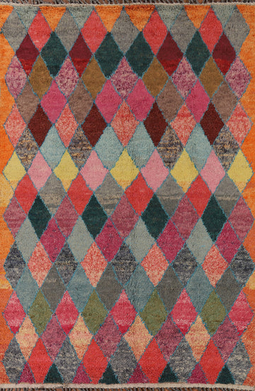 All-Over Trellis Moroccan Oriental Area Rug 8x11