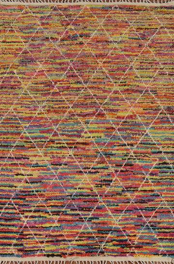 All-Over Trellis Moroccan Oriental Area Rug 6x9