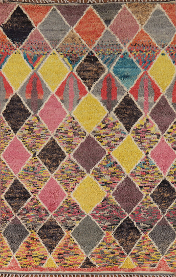 All-Over Trellis Plush Moroccan Area Rug 6x10