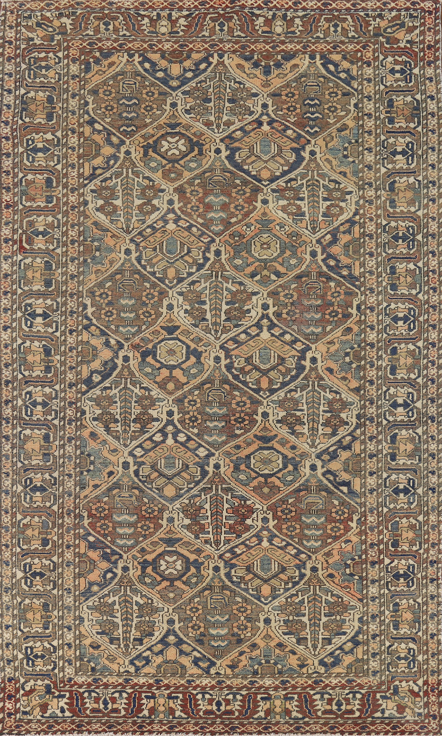 All-Over Bakhtiari Persian Living Room Rug 5x10