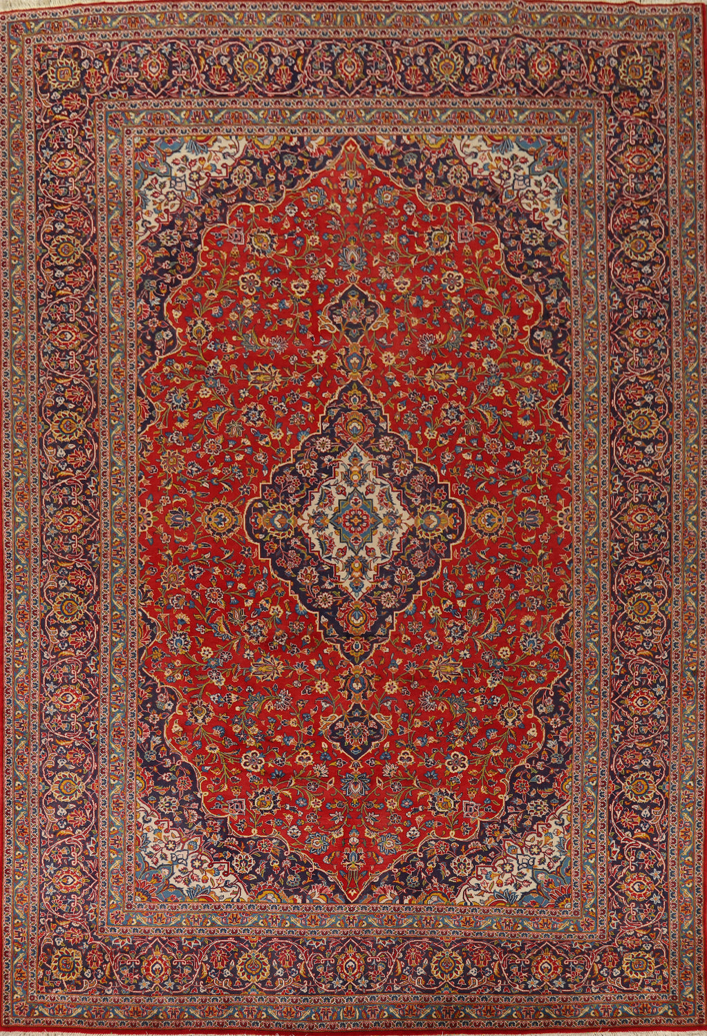 Traditional Kashan Persian Area Rug 10x13