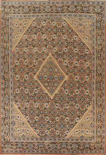 Handmade Orange Mahal Persian Area Rug 10x13