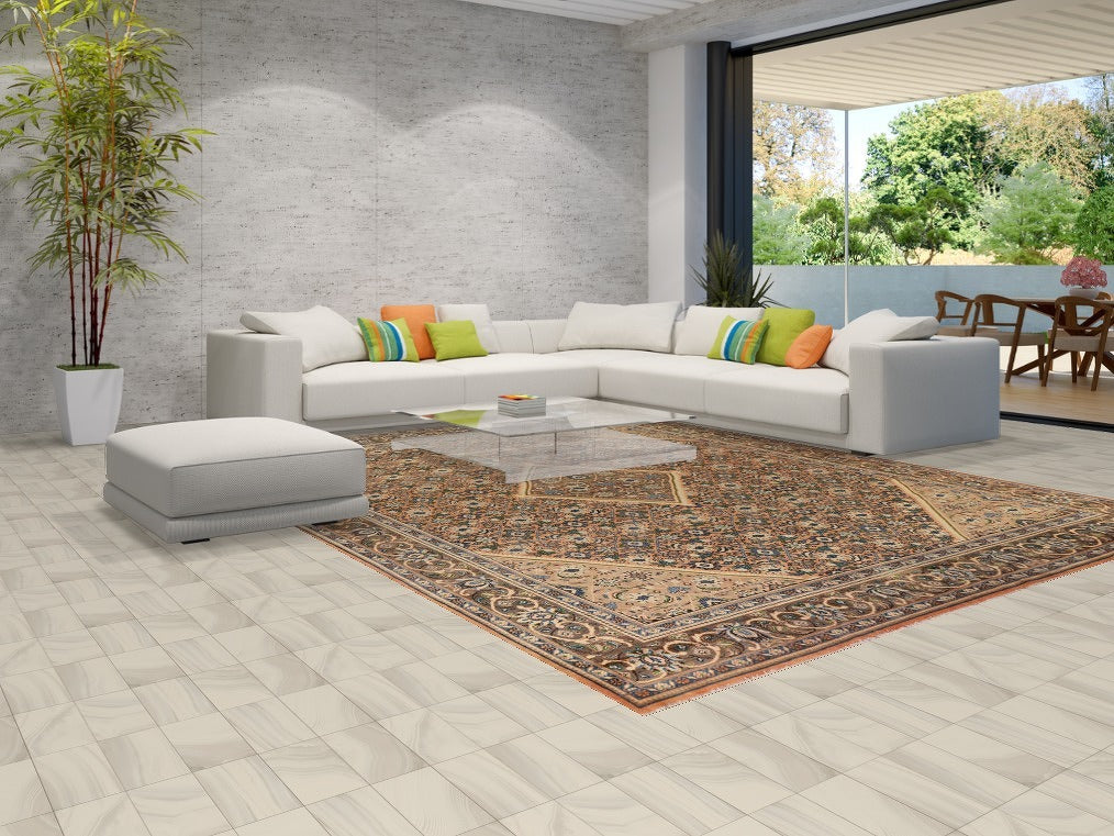Handmade Orange Mahal Persian Area Rug 10x13