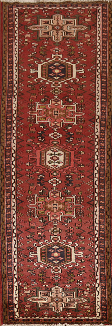 Handmade Tribal Gharajeh Persian Runner Rug 3x10