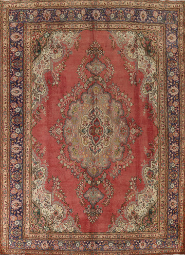 Handmade Vintage Tabriz Persian Area Rug 10x13