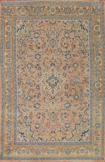 Vintage Wool Handmade Sarouk Persian Area Rug 7x10