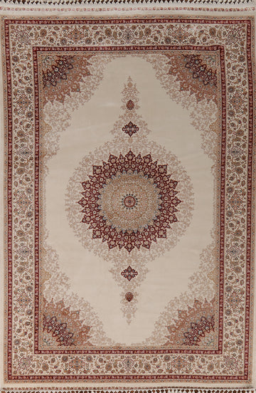 Traditional Turkish Tabriz Living Room Rug 7x10