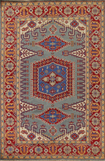 Geometric  Wool Heriz Serapi Indian Area Rug 6x9