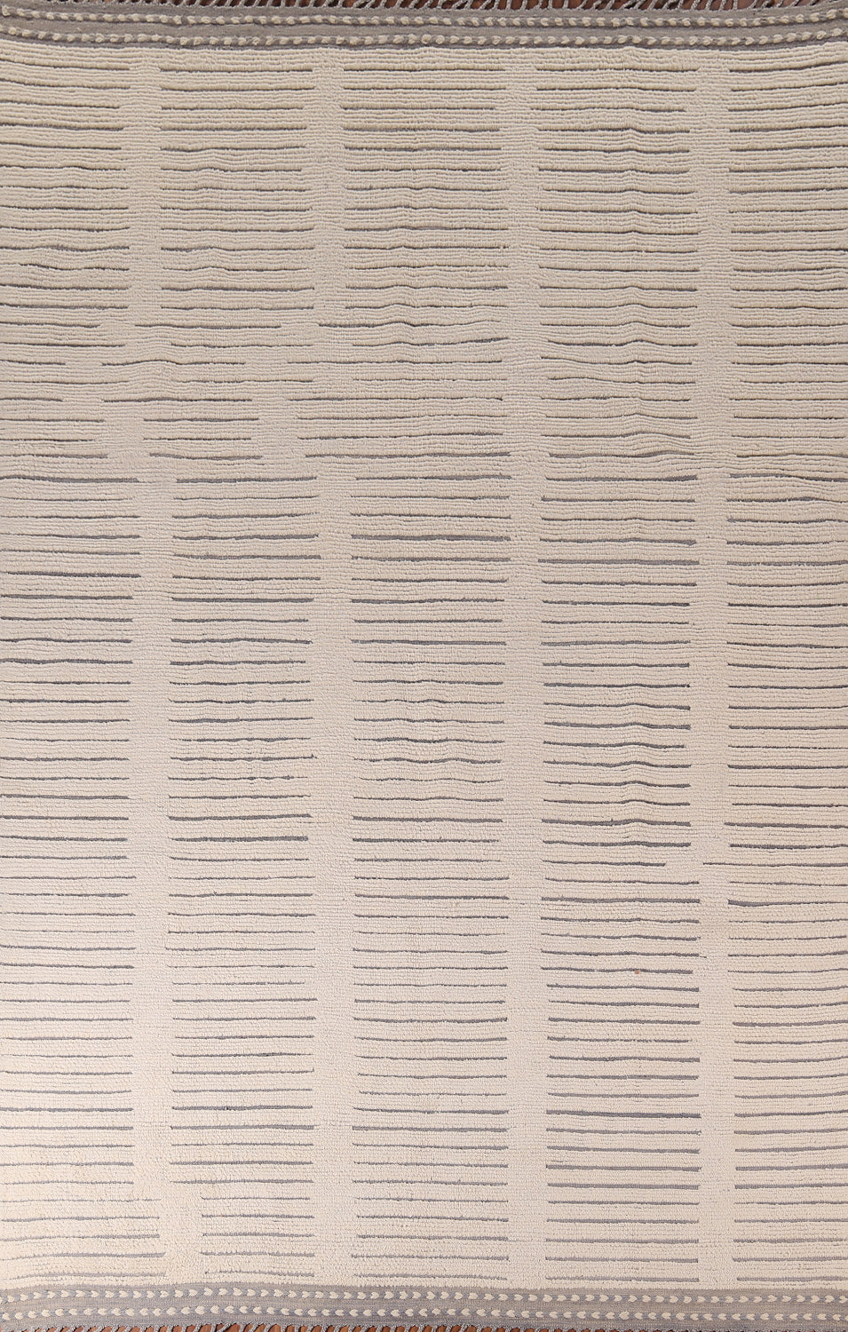 Earth Tone Wool Moroccan Modern Area Rug 9x13