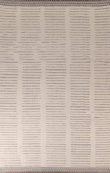 Earth Tone Wool Moroccan Modern Area Rug 9x13