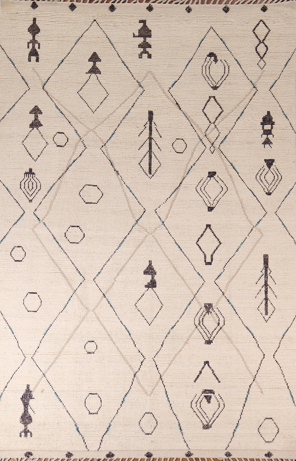 Handmade Wool Moroccan Abstract Area Rug 8x12