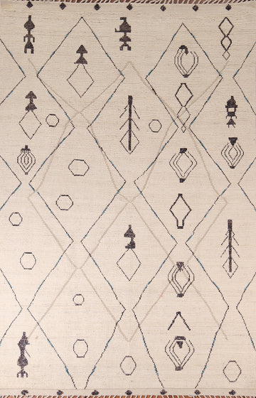Handmade Wool Moroccan Abstract Area Rug 8x12