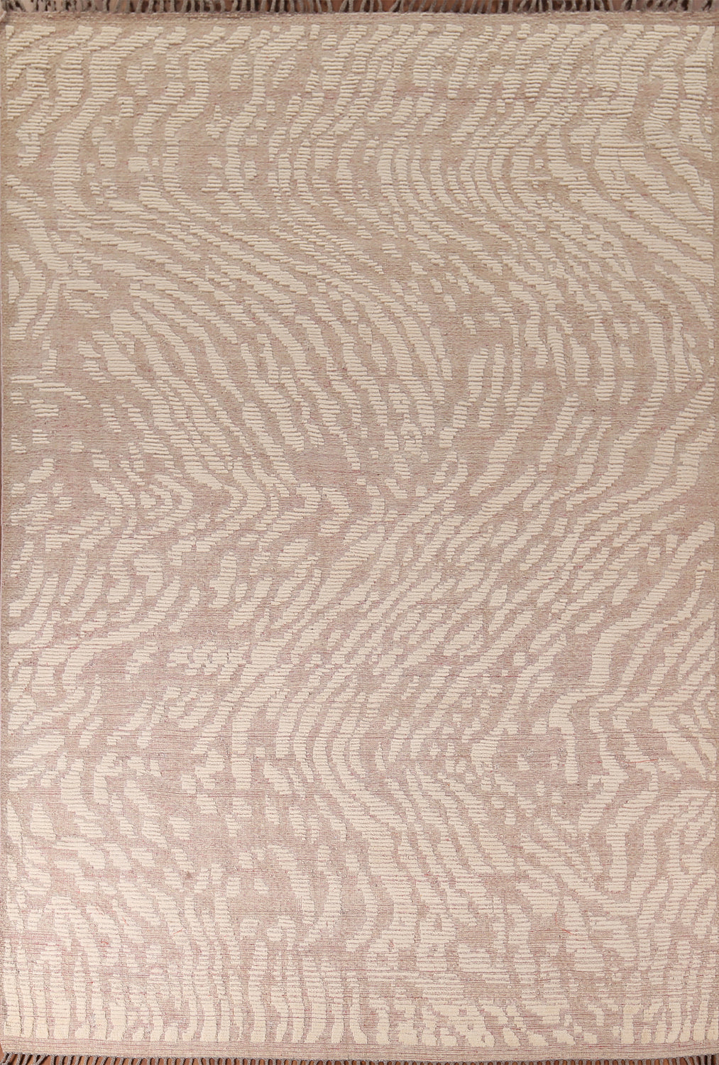 Earth Tone Abstract Wool Moroccan Area Rug 9x12
