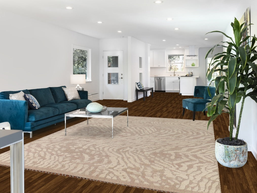Earth Tone Abstract Wool Moroccan Modern Area Rug 8x10