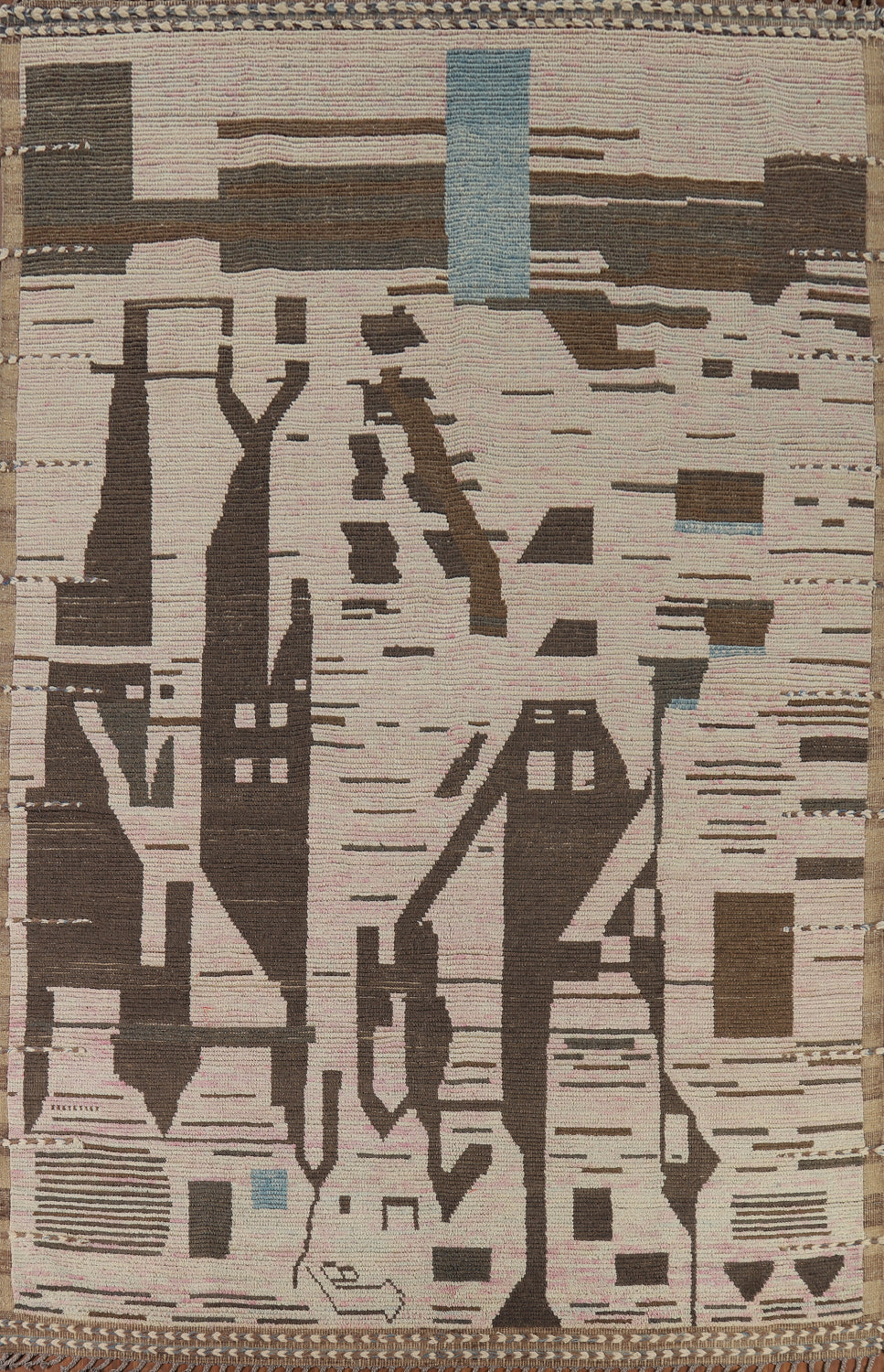 Handmade Abstract Moroccan Modern Area Rug 8x12