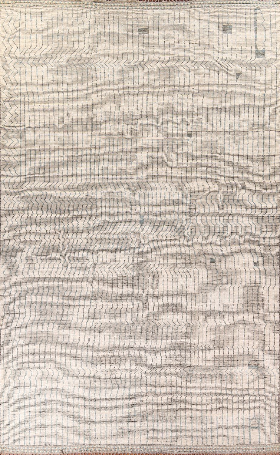 Earth Tone Wool Striped Moroccan Large Rug 12x18