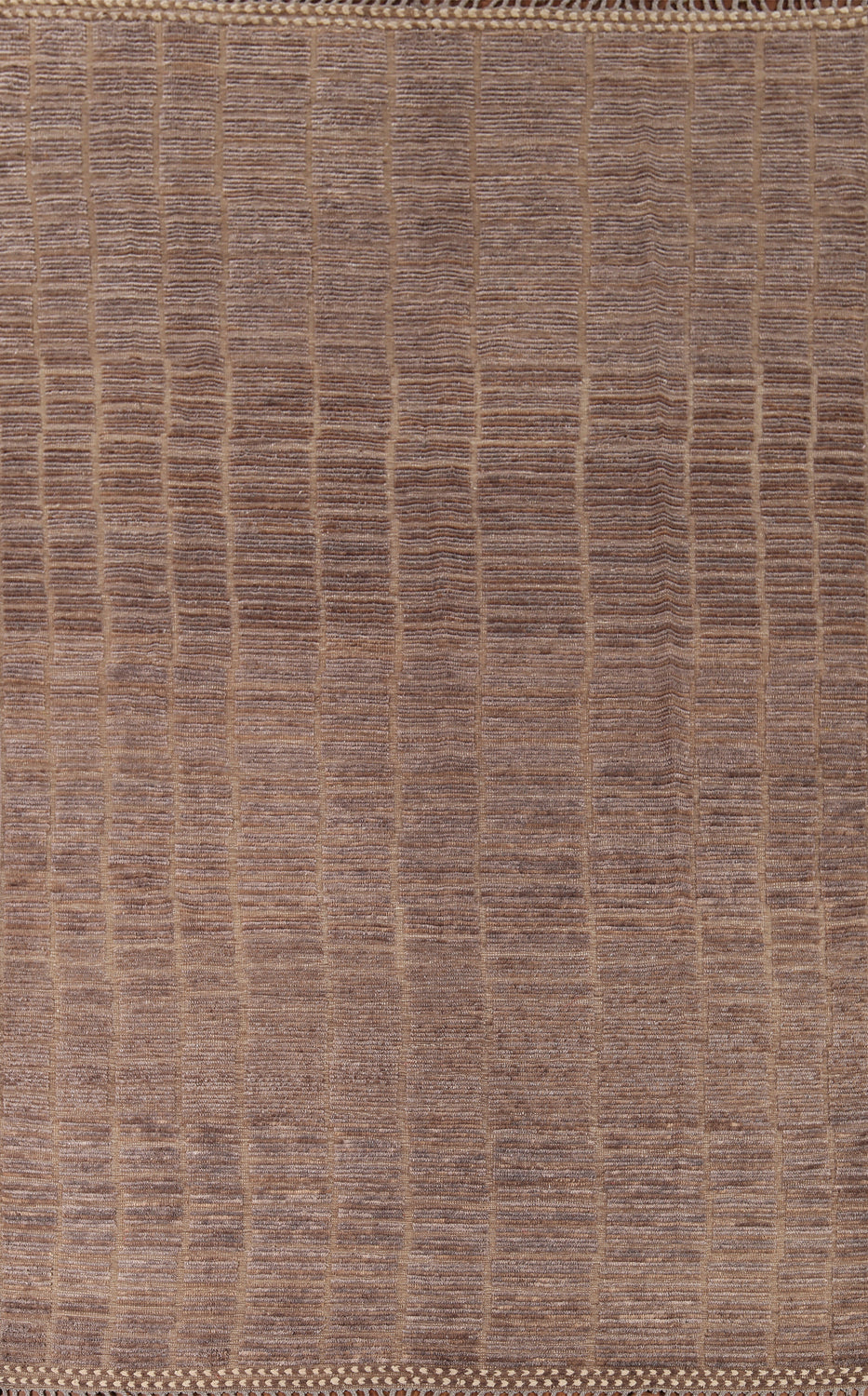 All-Over Brown Moroccan Modern Area Rug 9x13