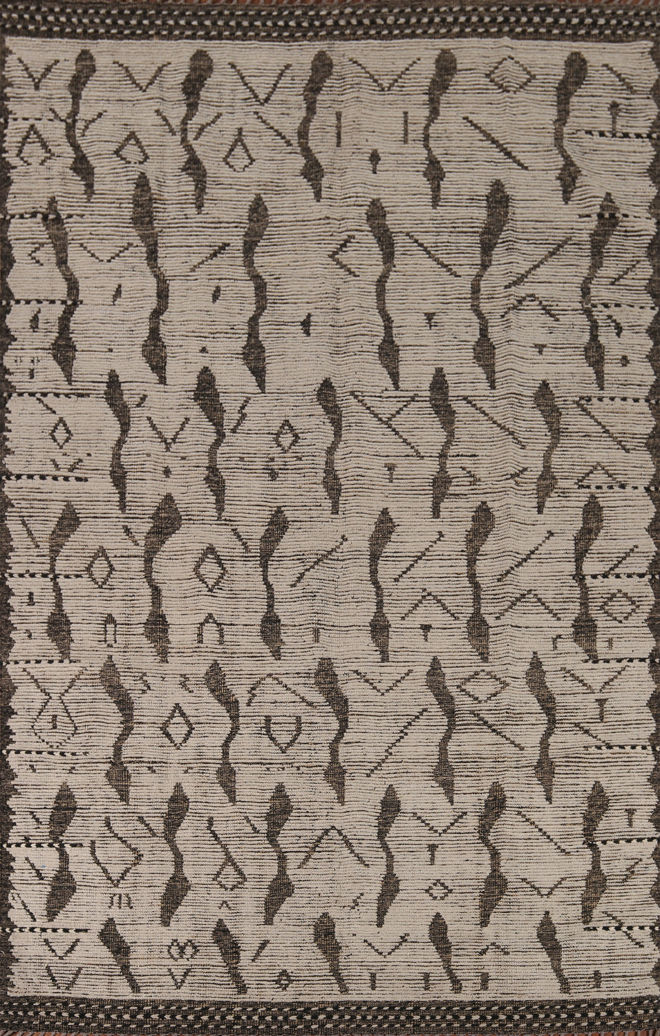 All-Over Abstract Moroccan Wool Area Rug 8x12