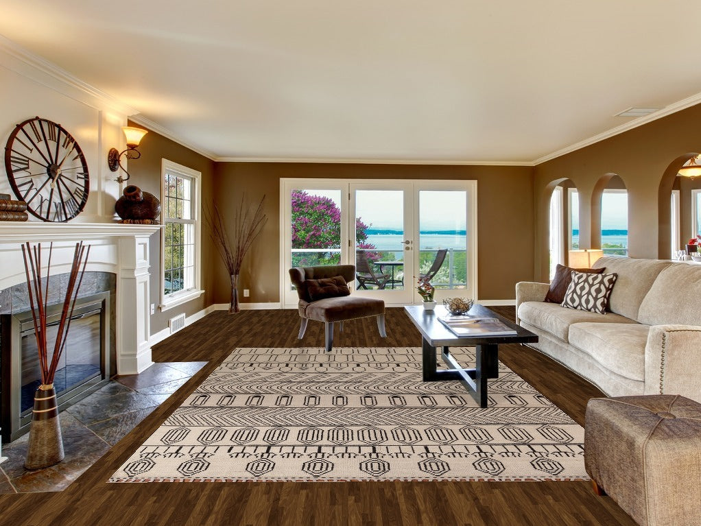 Handmade Wool Geometric Moroccan Area Rug 8x11