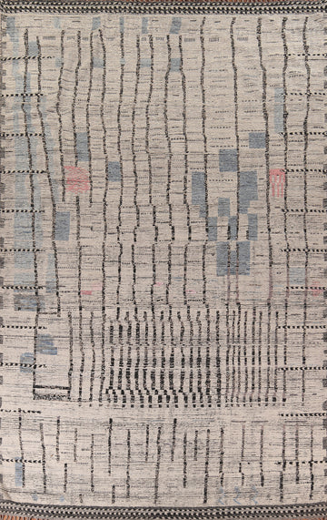 Earth Tone Moroccan Oriental Large Rug 10x15