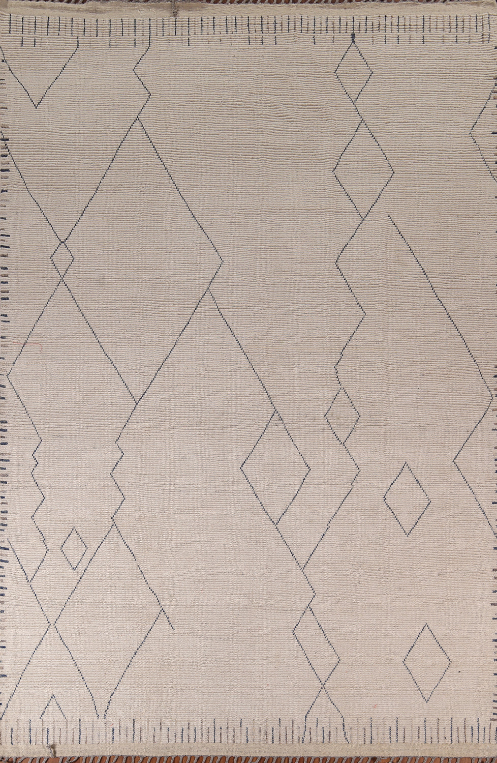 Earth Tone Wool Moroccan Handmade Area Rug 9x13