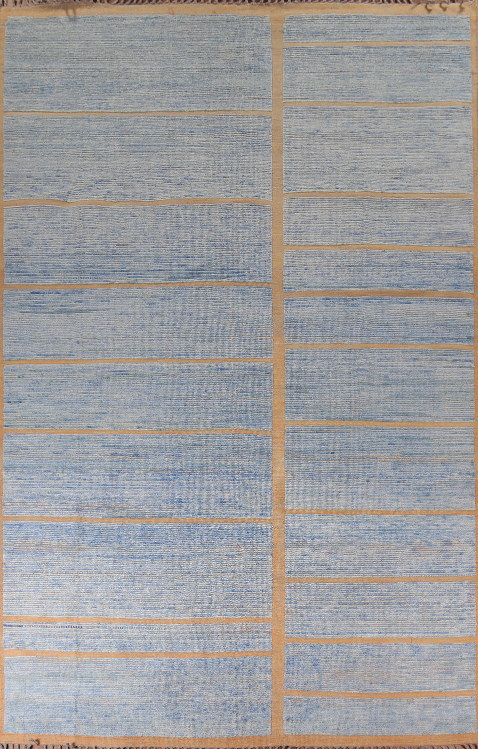 Handmade Blue Moroccan Large Oriental Rug 10x15