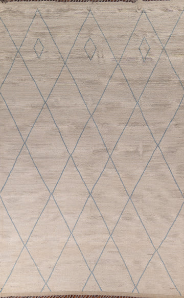 All-Over Trellis Moroccan Large Area Rug 9x14
