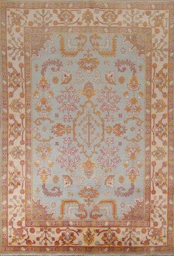 Light Blue Handmade Oushak Indian Area Rug 8x10