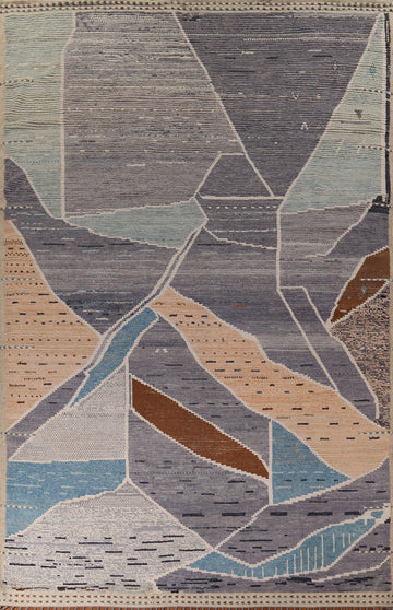 All-Over Abstract Moroccan Oriental Large Rug 10x15