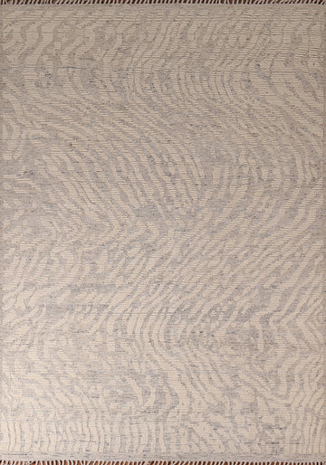 All-Over Wool Moroccan Abstract Area Rug 8x10