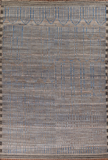 All-Over Striped Moroccan Oriental Area Rug 9x13