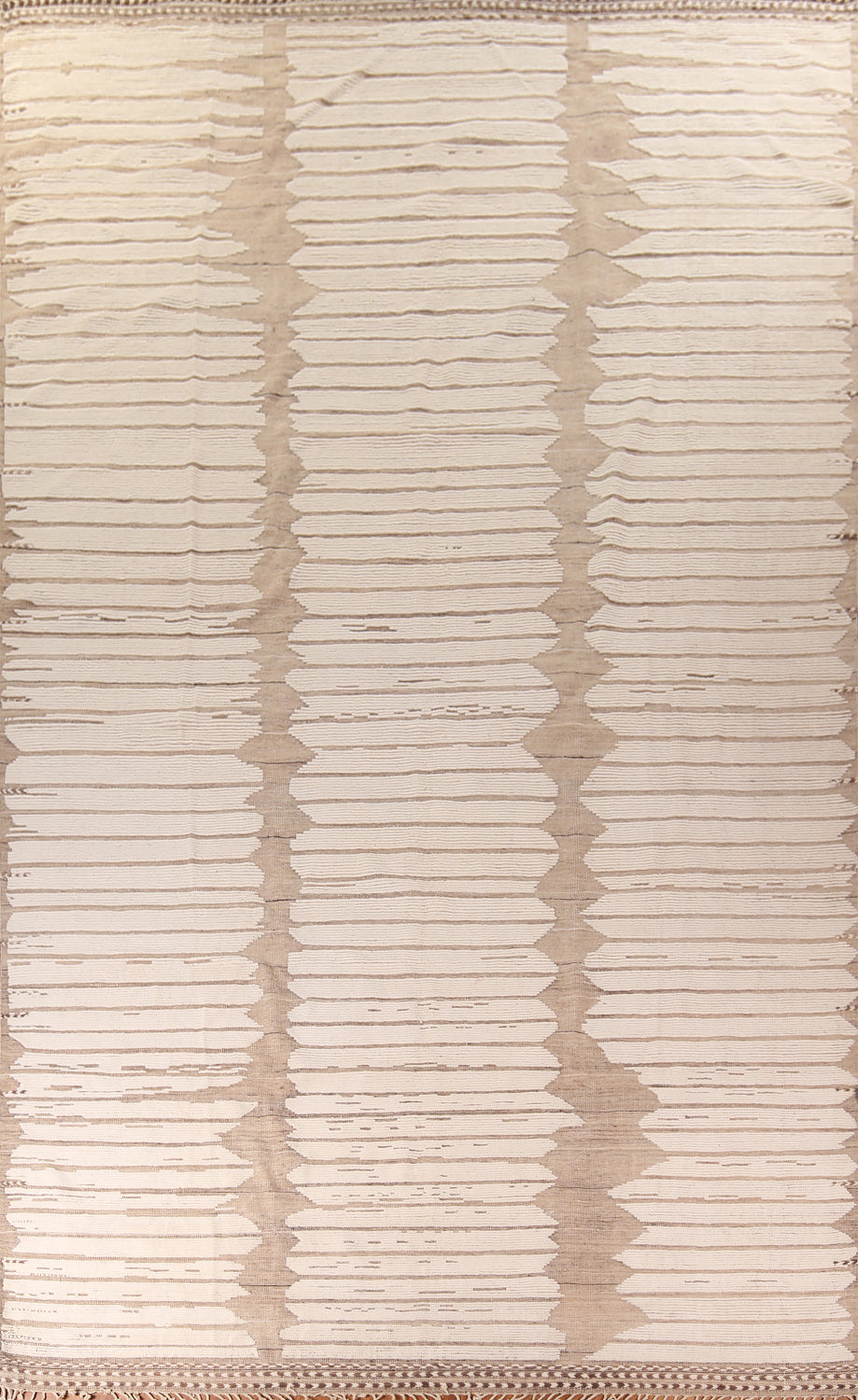 All-Over Striped Moroccan Handmade Large Rug 13x20