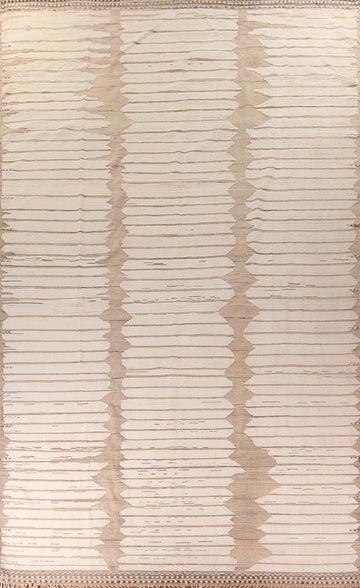 All-Over Striped Moroccan Handmade Large Rug 13x20