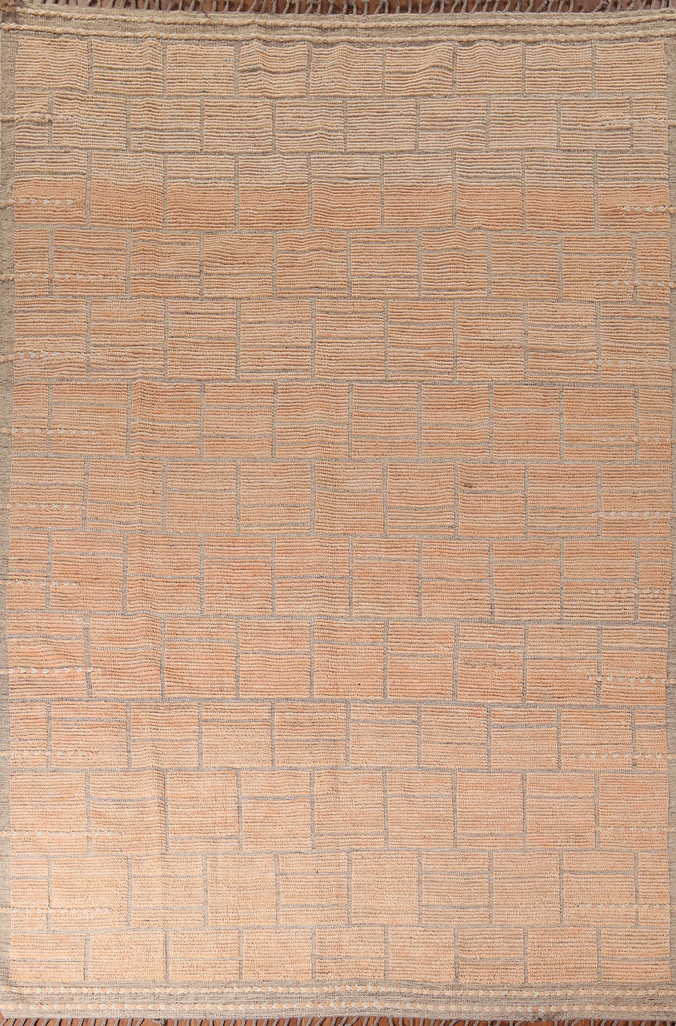 Striped Wool Moroccan Handmade Area Rug 9x13