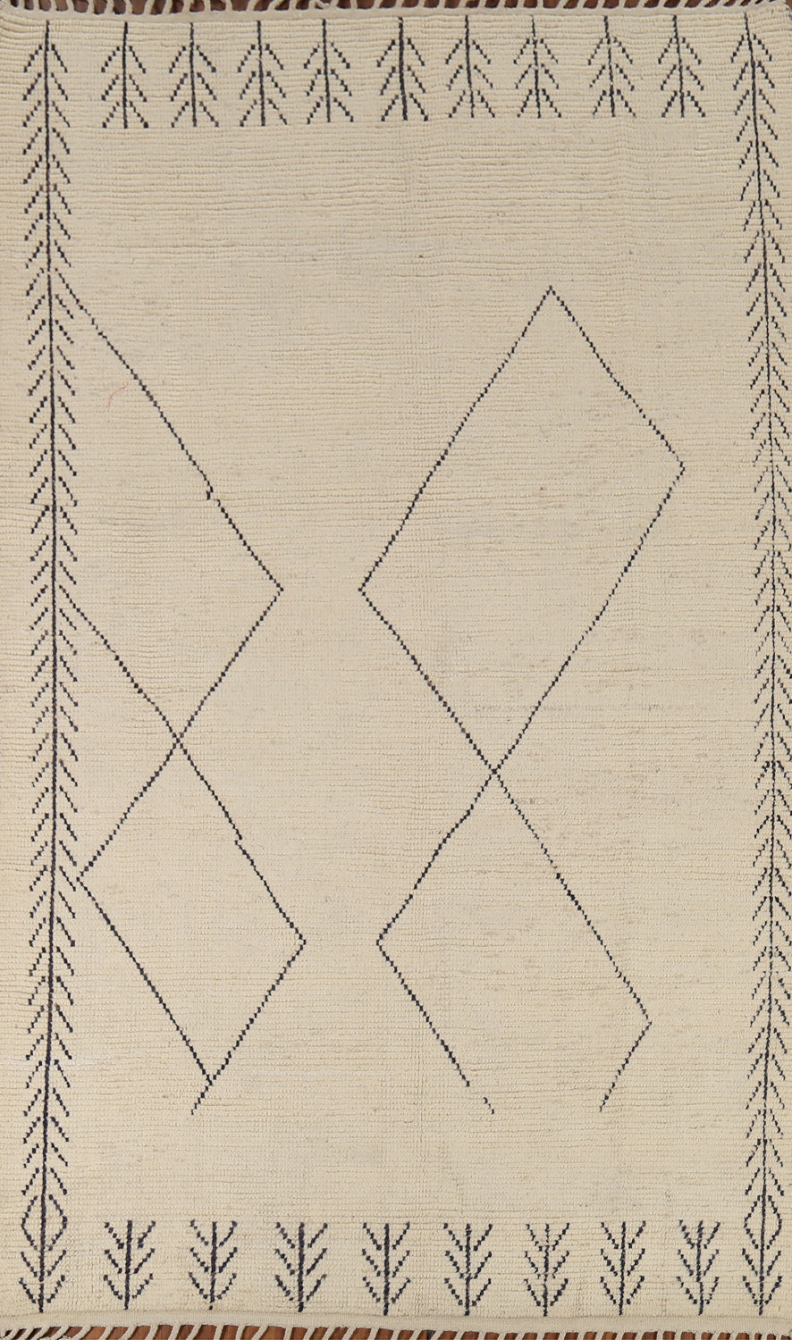 Handmade Wool Moroccan Oriental Area Rug 6x10