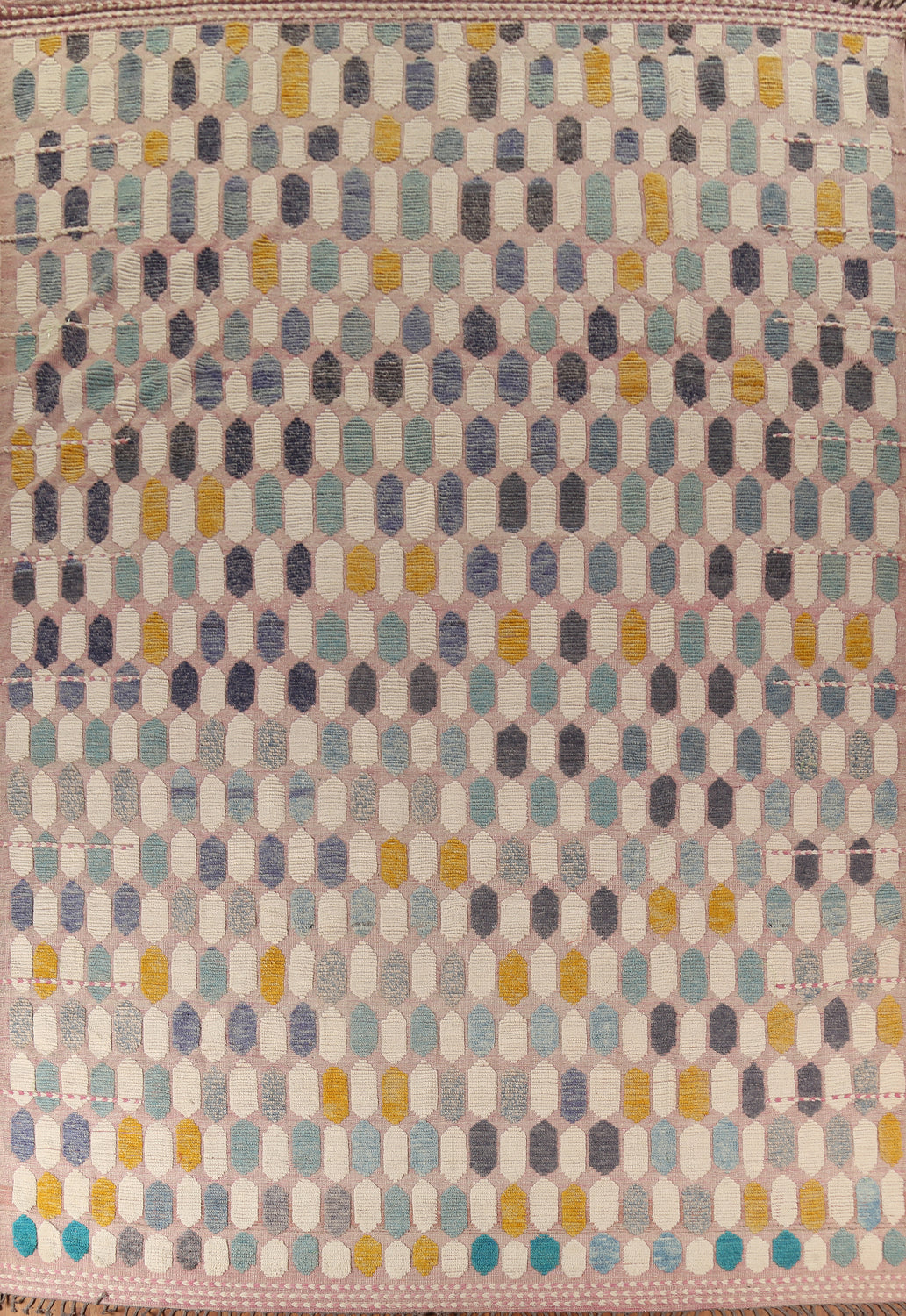 All-Over Handmade Wool Moroccan Large Rug 12x16
